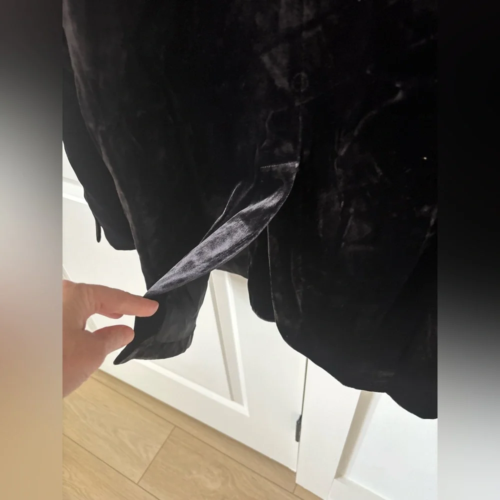 NWT Zara Oversized Velvet Blazer - Picture 7 of 9